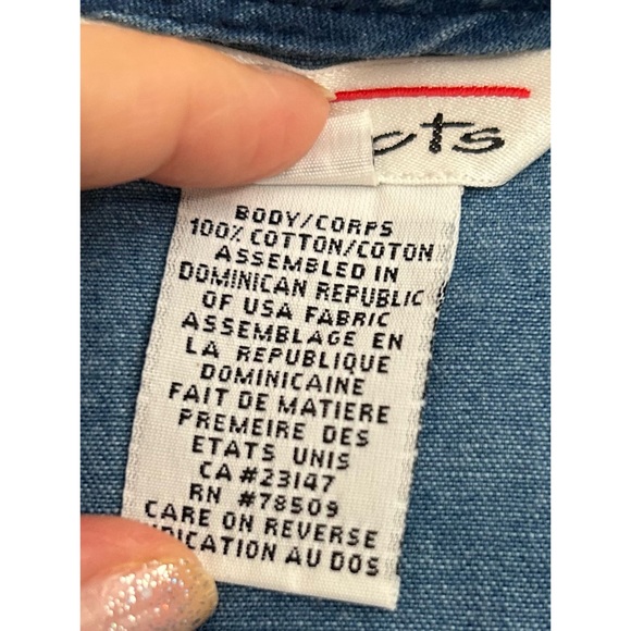 Talbots Denim Vintage Blue Women’s Vest Size Medium - Picture 11 of 13